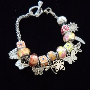 Glass Charmed bracelet